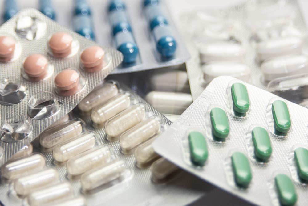 medication strips in a pile